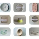 Terrazzo DIY Workshop: 3×3 Grid mit bunten Deko-Objekten wie Tabletts, Schalen, Schmuckhalter im Studio.Elise – 1 aus 10 Designs wählbar.