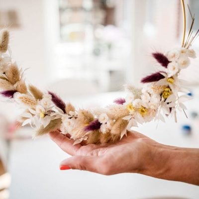 Ein Trockenblumen Hoop, als Beispiel aus meinem Workshop. Ein Trockenblumen Hoop, als Beispiel aus meinem Workshop.
